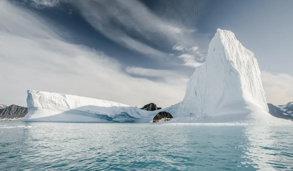 Iceberg on ocean