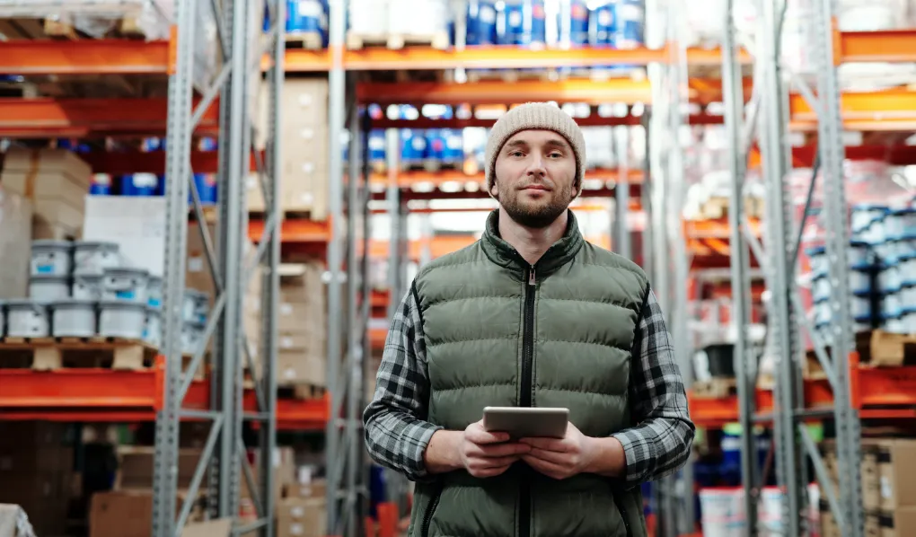 Logistics and Supply Chain worker in warehouse