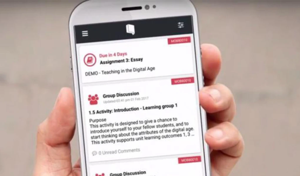 Canvas mobile app shown on smartphone