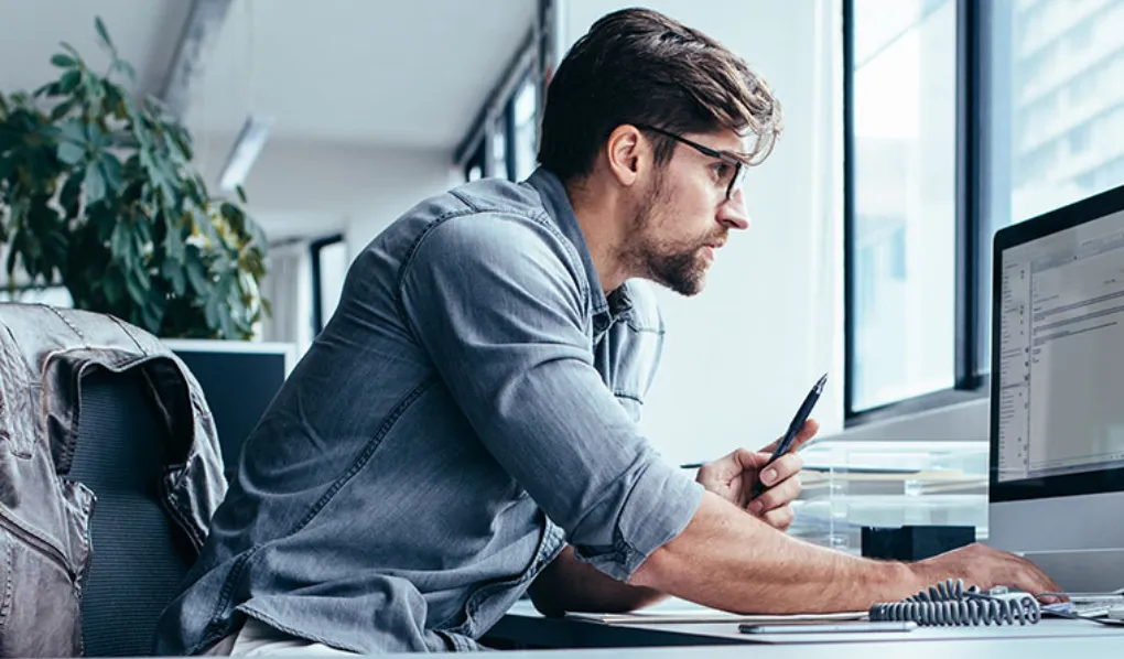 Male professional in office setting