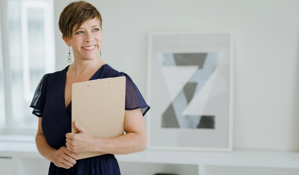 Student Mentor with clipboard